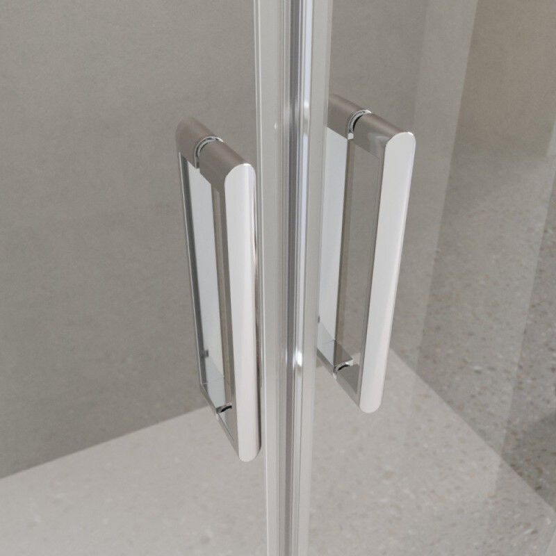 Душевая дверь BelBagno LUCE-BF-2-140-C-Cr, 140 см, стекло прозрачное, профиль хром