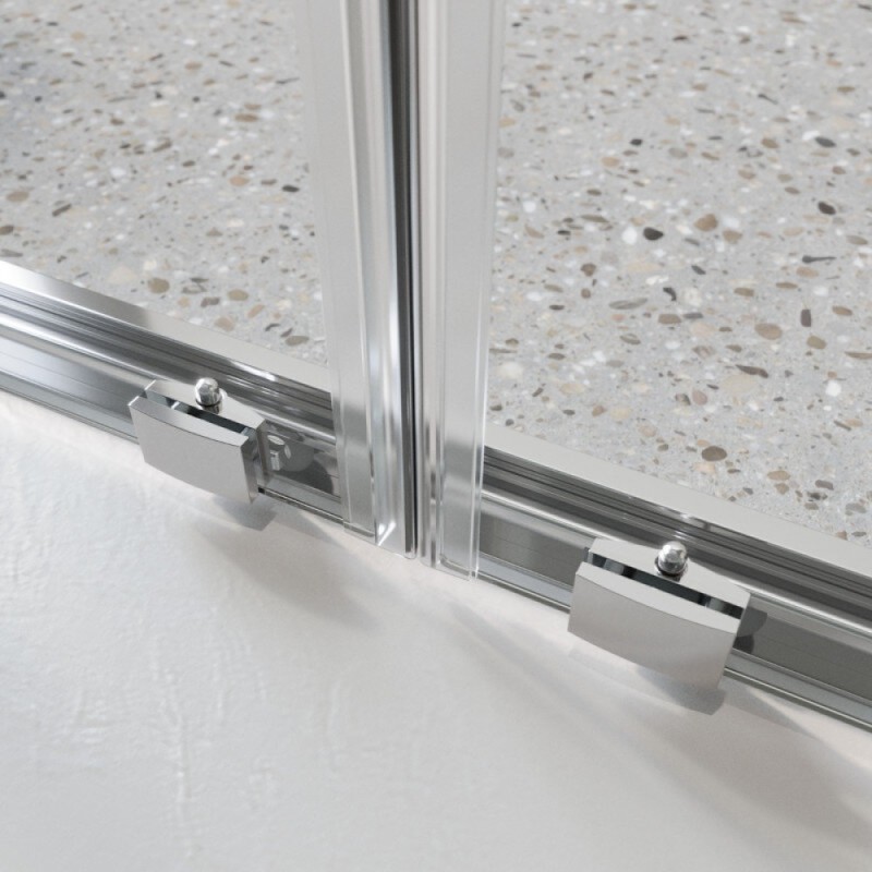Душевая дверь BelBagno LUCE-BF-2-140-C-Cr, 140 см, стекло прозрачное, профиль хром