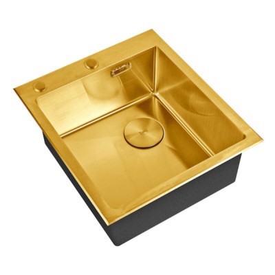 Кухонная мойка Zorg LUX 4551 BRONZE, 45 см, нержавеющая сталь, цвет бронза