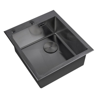 Кухонная мойка Zorg LUX 4551 GRAFIT, 45 см, нержавеющая сталь, цвет графит