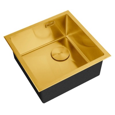 Кухонная мойка Zorg LUX 4844 BRONZE, 48 см, нержавеющая сталь, цвет бронза