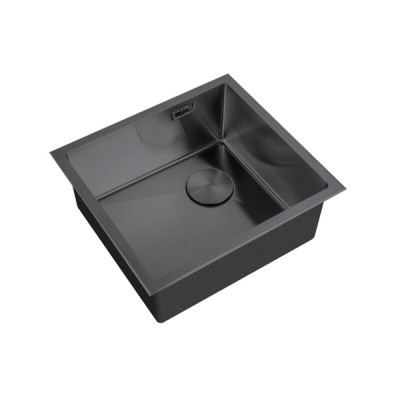 Кухонная мойка Zorg LUX 4844 GRAFIT, 48 см, нержавеющая сталь, цвет графит