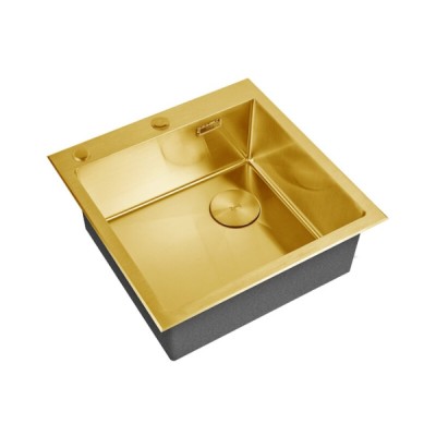 Кухонная мойка Zorg LUX 5151 BRONZE, 51 см, нержавеющая сталь, цвет бронза