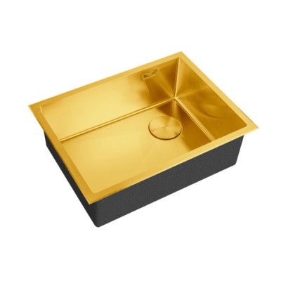 Кухонная мойка Zorg LUX 5844 BRONZE, 58 см, нержавеющая сталь, цвет бронза