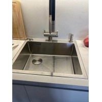 Кухонная мойка Zorg LUX 5951-L, 59 см, нержавеющая сталь, PVD, выпуск слева, нержавеющая сталь