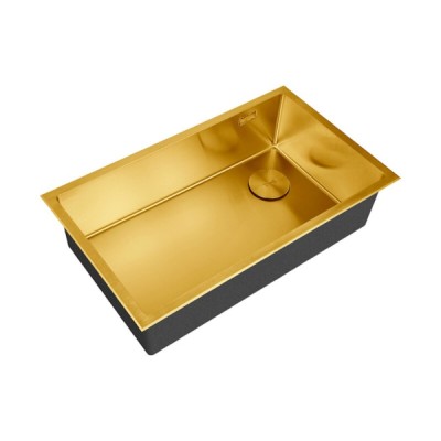 Кухонная мойка Zorg LUX 7444 BRONZE, 74 см, нержавеющая сталь, цвет бронза
