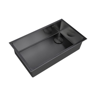 Кухонная мойка Zorg LUX 7444 GRAFIT, 74 см, нержавеющая сталь, цвет графит