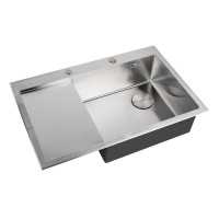 Кухонная мойка Zorg LUX 7851-L/LUX 7851-R, 78 см, нержавеющая сталь, чаша слева/справа