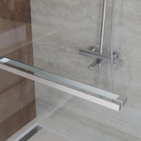 Душевой уголок Cezares LUX-AH-FS-11-120/100-C-CR, 120 х 100 см, стекло прозрачное, профиль хром