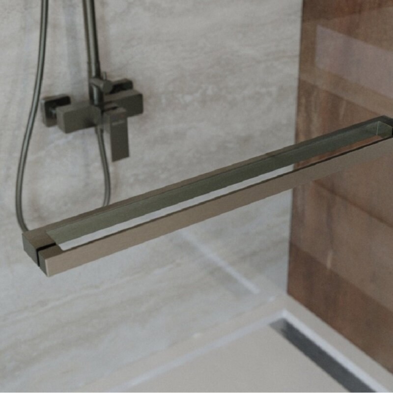 Душевая дверь Cezares LUX-B-FS-1-100-C-GM, 100 см, стекло прозрачное, профиль оружейная сталь