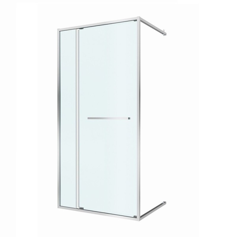 Душевая дверь Cezares LUX-B-FS-11-100-C-CR, 100 см, стекло прозрачное, профиль хром