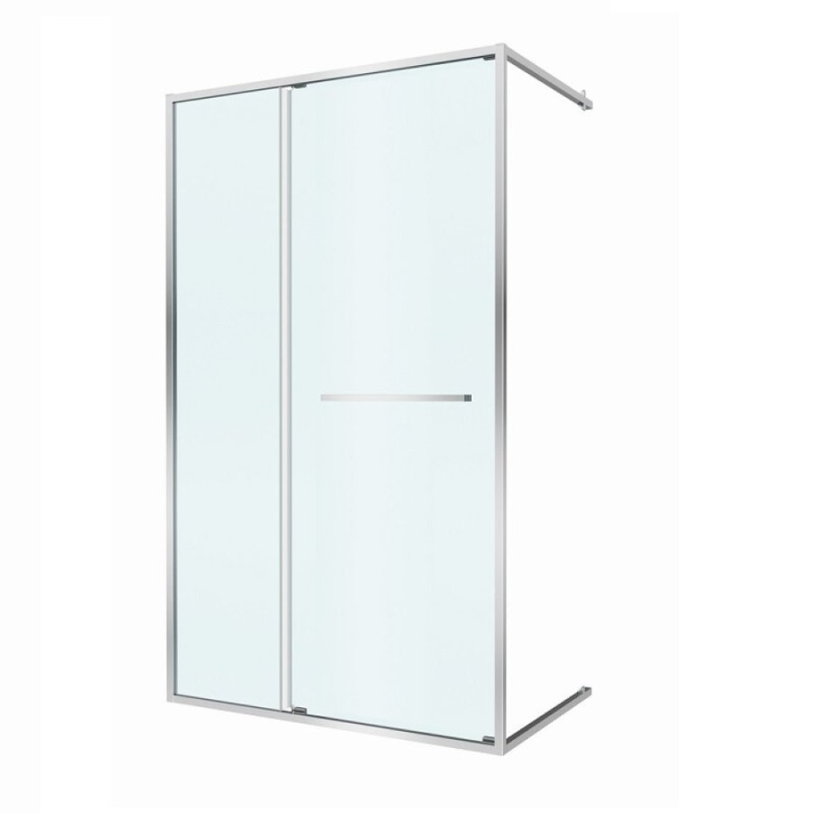Душевая дверь Cezares LUX-B-FS-11-130-C-CR, 130 см, стекло прозрачное, профиль хром