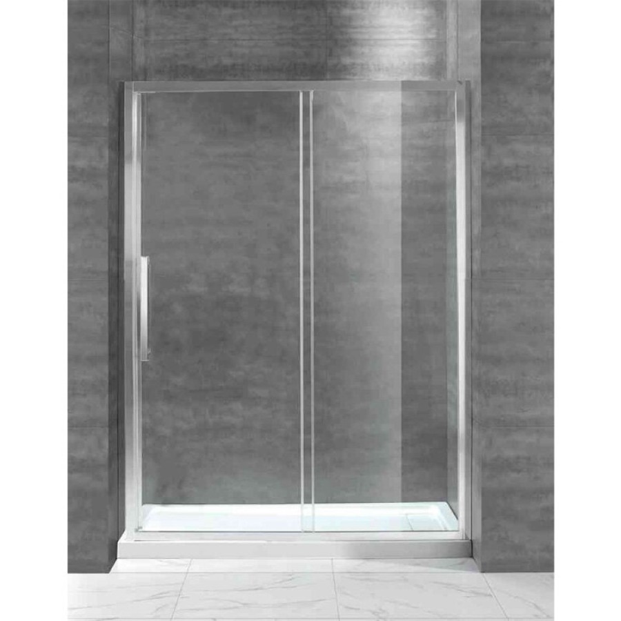 Душевая дверь Cezares Lux-Soft, 120 см, стекло прозрачное, профиль хром, LUX-SOFT-W-BF-1-120-C-Cr-IV