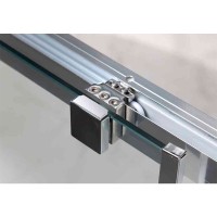 Душевая дверь Cezares Lux-Soft, 150 см, стекло прозрачное, профиль хром, LUX-SOFT-W-BF-1-150-C-Cr-IV