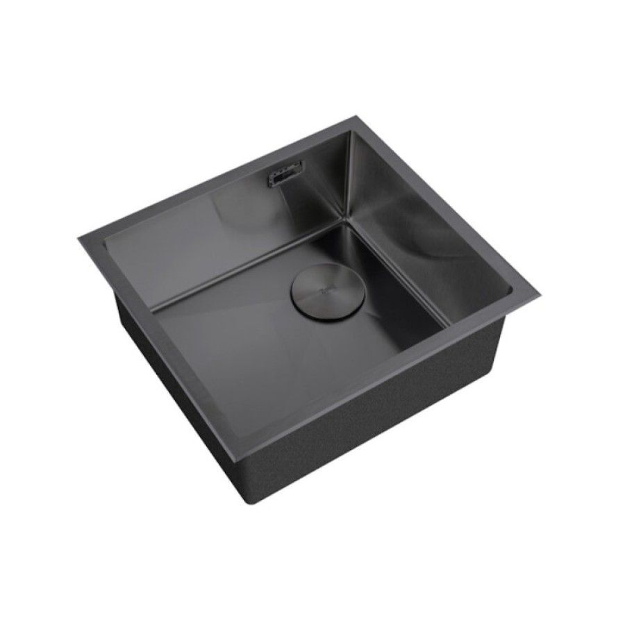 Кухонная мойка Zorg LUX 4844 GRAFIT, 48 см, нержавеющая сталь, цвет графит