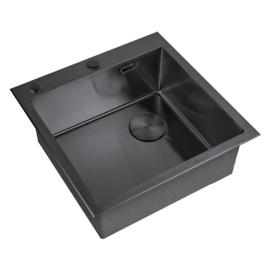 Кухонная мойка Zorg LUX 5151 GRAFIT, 51 см, нержавеющая сталь, цвет графит