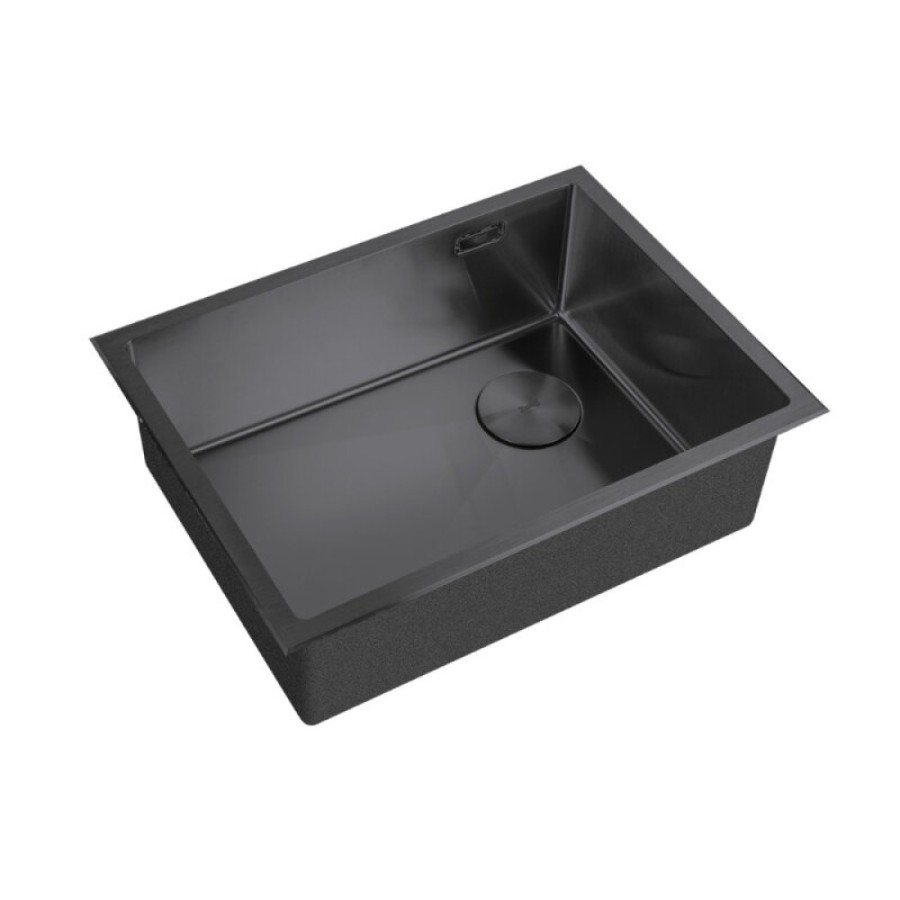 Кухонная мойка Zorg LUX 5844 GRAFIT, 58 см, нержавеющая сталь, цвет графит