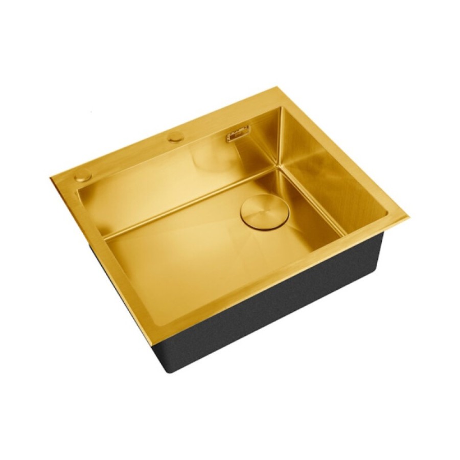 Кухонная мойка Zorg LUX 5951 BRONZE, 59 см, нержавеющая сталь, цвет бронза