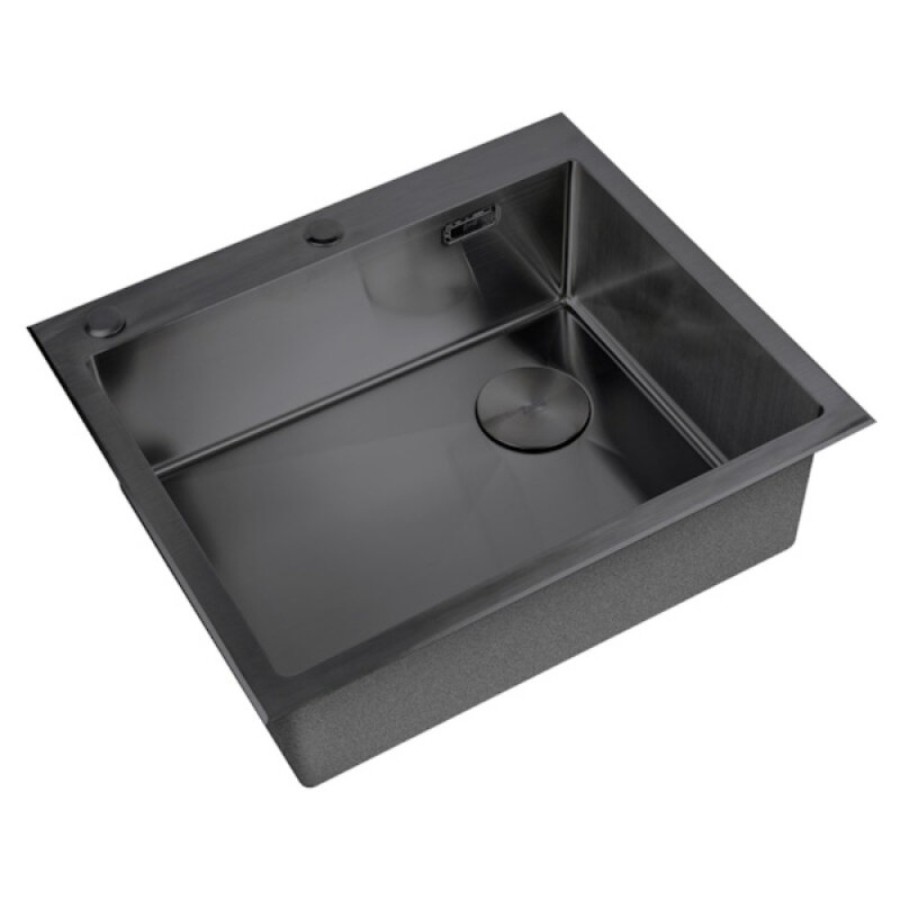 Кухонная мойка Zorg LUX 5951 GRAFIT, 59 см, нержавеющая сталь, цвет графит