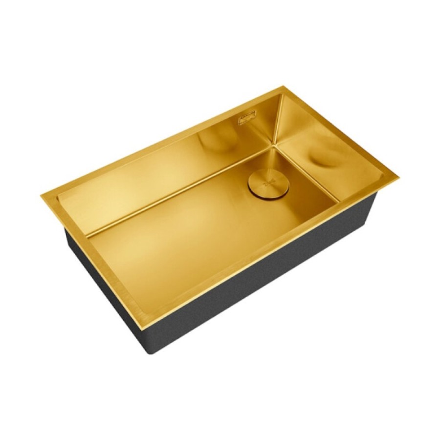 Кухонная мойка Zorg LUX 7444 BRONZE, 74 см, нержавеющая сталь, цвет бронза