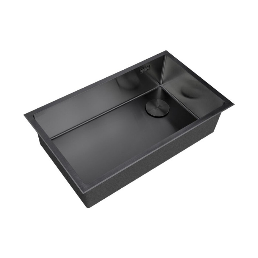 Кухонная мойка Zorg LUX 7444 GRAFIT, 74 см, нержавеющая сталь, цвет графит