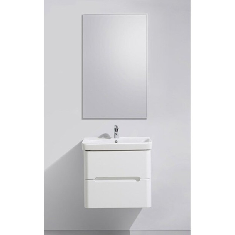 Тумба под раковину BelBagno Luxury-600-2C-SO-BL-P 60 см подвесная, цвет белый глянцевый (bianco lucido)