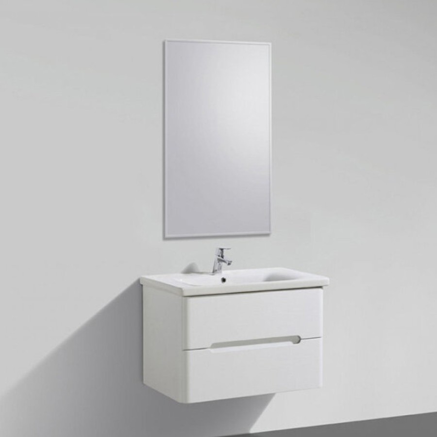 Тумба под раковину BelBagno Luxury/Soft-800-2C-SO-BL-P 80 см подвесная, цвет белый глянцевый (bianco lucido)