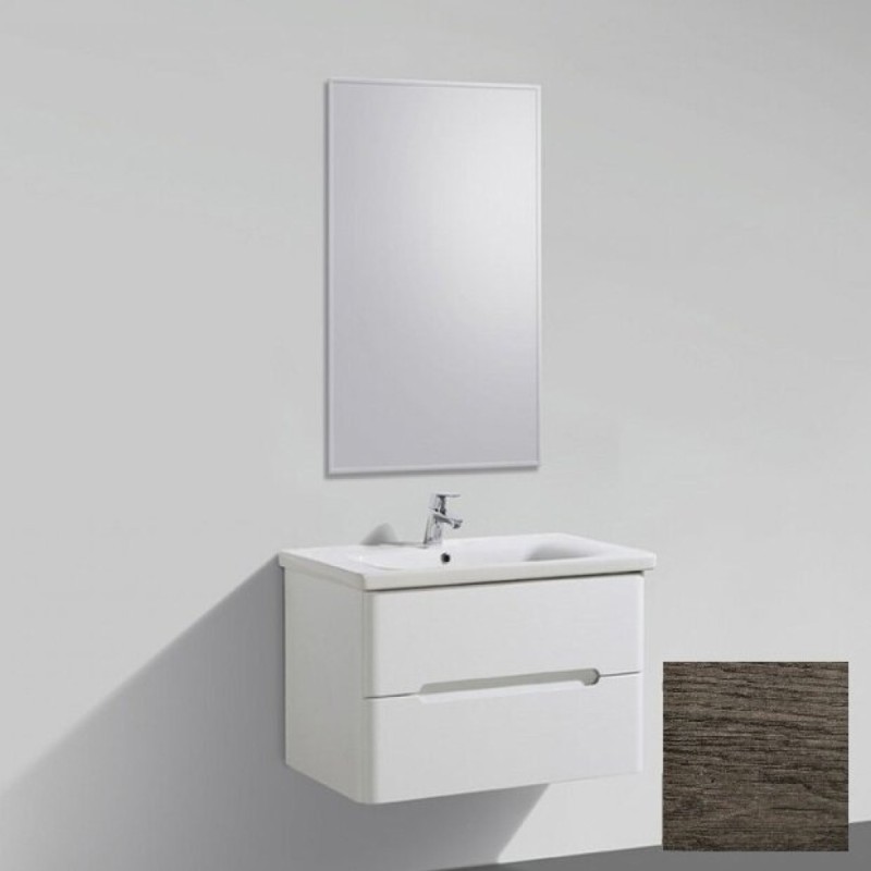 Тумба под раковину BelBagno Luxury/Soft-800-2C-SO-RW-P 80 см подвесная, цвет темный дуб (rovere moro)