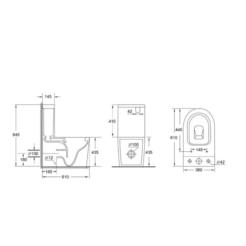 Напольный безободковый унитаз Aquanet Atago 2.0 C1 LX-2904 (00243546), с бачком 243547, крышка микролифт Slimseat, цвет белый