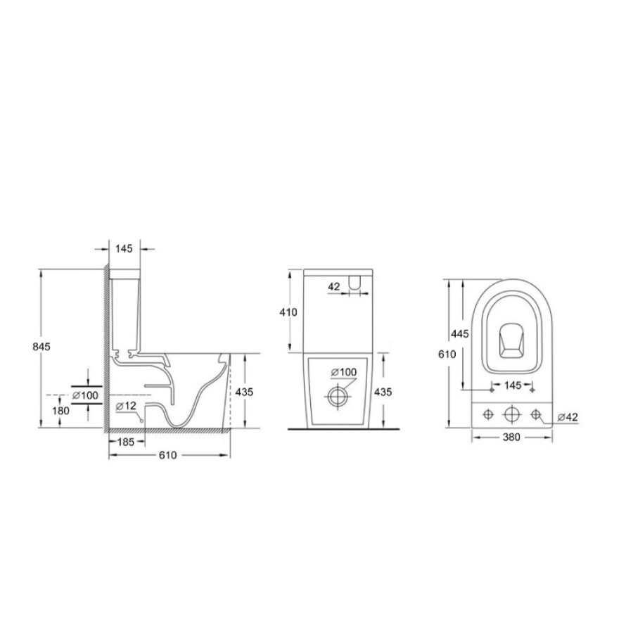 Напольный безободковый унитаз Aquanet Atago 2.0 C1 LX-2904 (00243546), с бачком 243547, крышка микролифт Slimseat, цвет белый