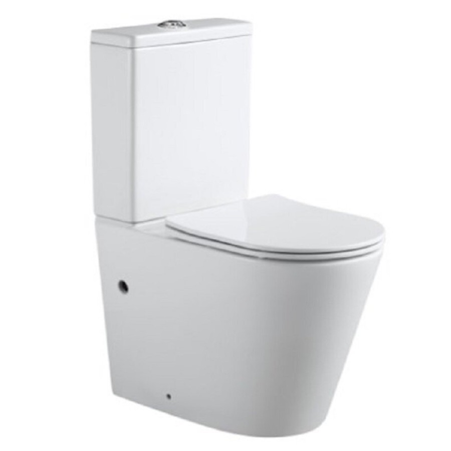Напольный безободковый унитаз Aquanet Atago 2.0 C1 LX-2904 (00243546), с бачком 243547, крышка микролифт Slimseat, цвет белый