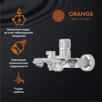 Смеситель Orange Sole M03-100cr для ванны и душа, хром