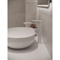 Смеситель Orange Lutz M04-121W для раковины, белый