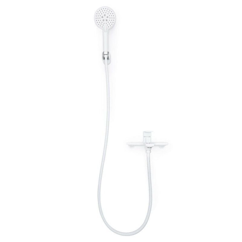 Смеситель для ванны и душа Orange Lutz M04-300w, цвет белый