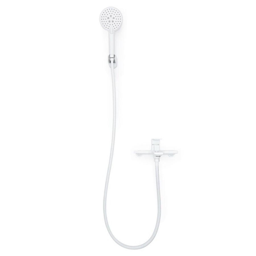 Смеситель для ванны и душа Orange Lutz M04-300w, цвет белый