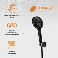 Комплект смесителей Orange Lutz M04-311b, черный матовый