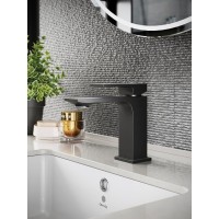 Комплект смесителей Orange Lutz M04-311b, черный матовый