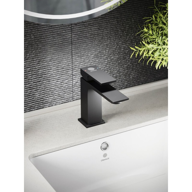 Комплект смесителей Orange Lutz M04-311b, черный матовый