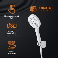 Комплект смесителей Orange Lutz M04-311w, белый
