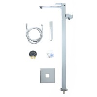 Смеситель Orange Lutz M04-336cr для ванны, напольный, хром
