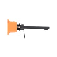 Смеситель Orange Lutz M04-722b для раковины, черный матовый