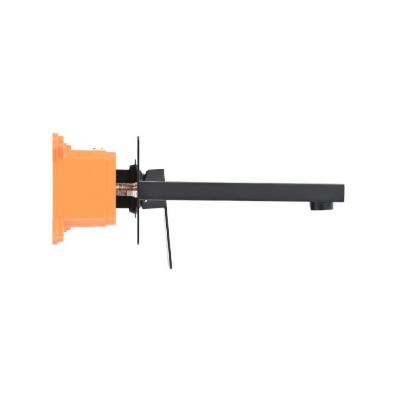 Смеситель Orange Lutz M04-722b для раковины, черный матовый