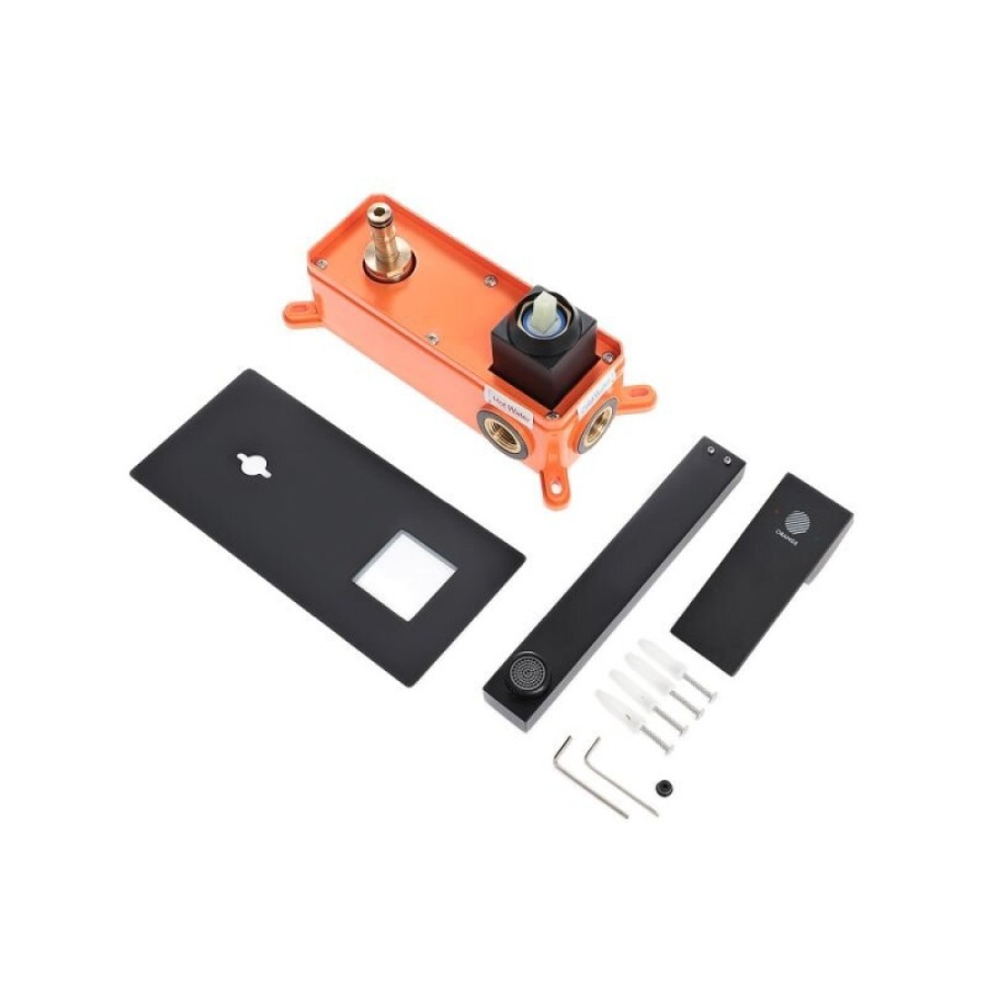 Смеситель Orange Lutz M04-722b для раковины, черный матовый