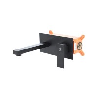 Смеситель Orange Lutz M04-722b для раковины, черный матовый