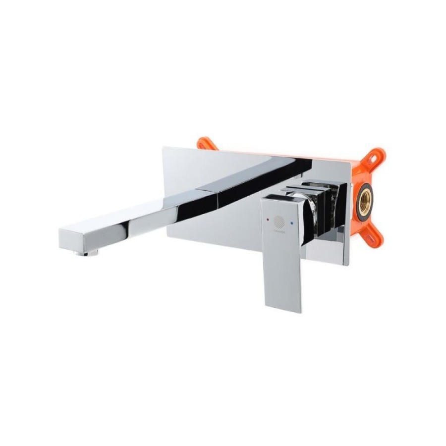 Смеситель Orange Lutz для раковины, хром, M04-722cr
