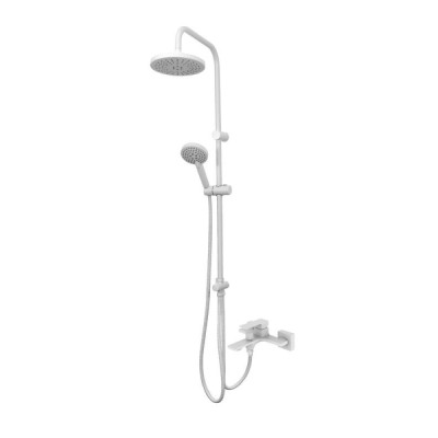 Душевая система Orange Lutz M04-932w с фиксированным изливом, белый матовый