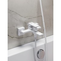 Душевая система Orange Lutz M04-932w с фиксированным изливом, белый матовый