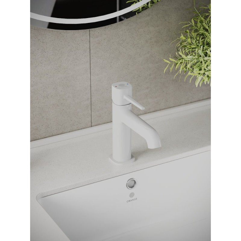 Смеситель Orange Karl M05-021W для раковины, белый