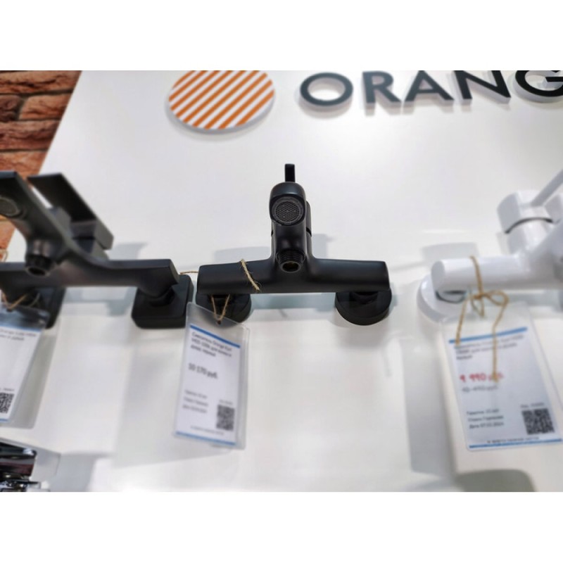 Смеситель Orange Karl для ванны и душа, черный матовый, M05-100b