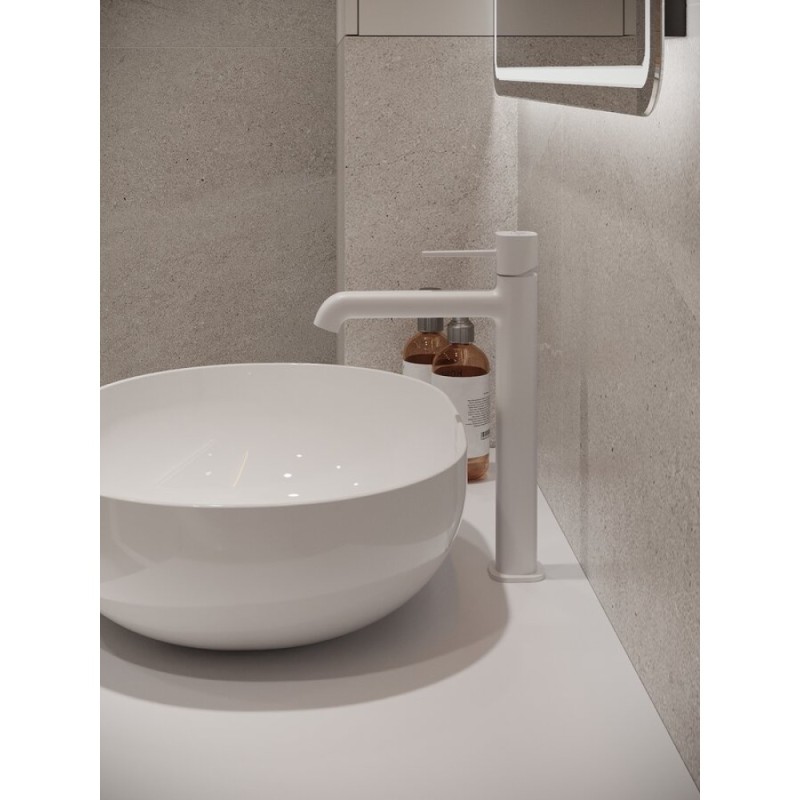 Смеситель Orange Karl M05-121W для раковины, белый